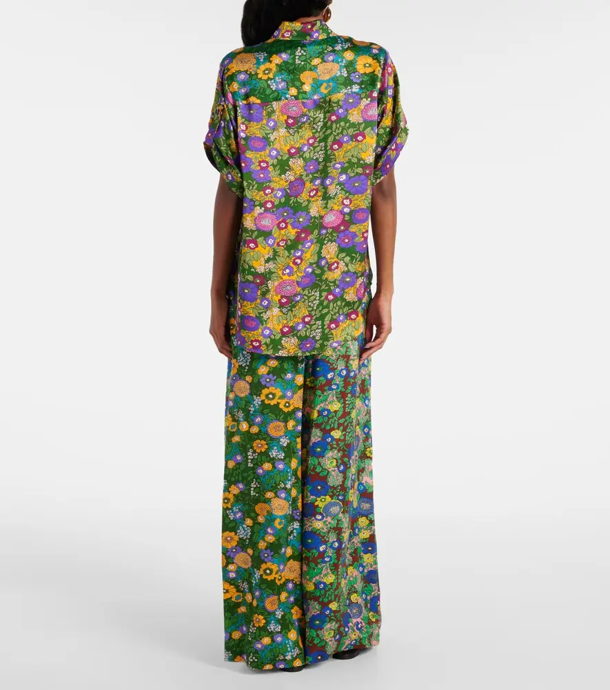 ALÉMAIS Alémais Printed silk satin shirt | Thumbnail 2 ALÉMAIS Alémais Printed silk satin shirt | Thumbnail 2