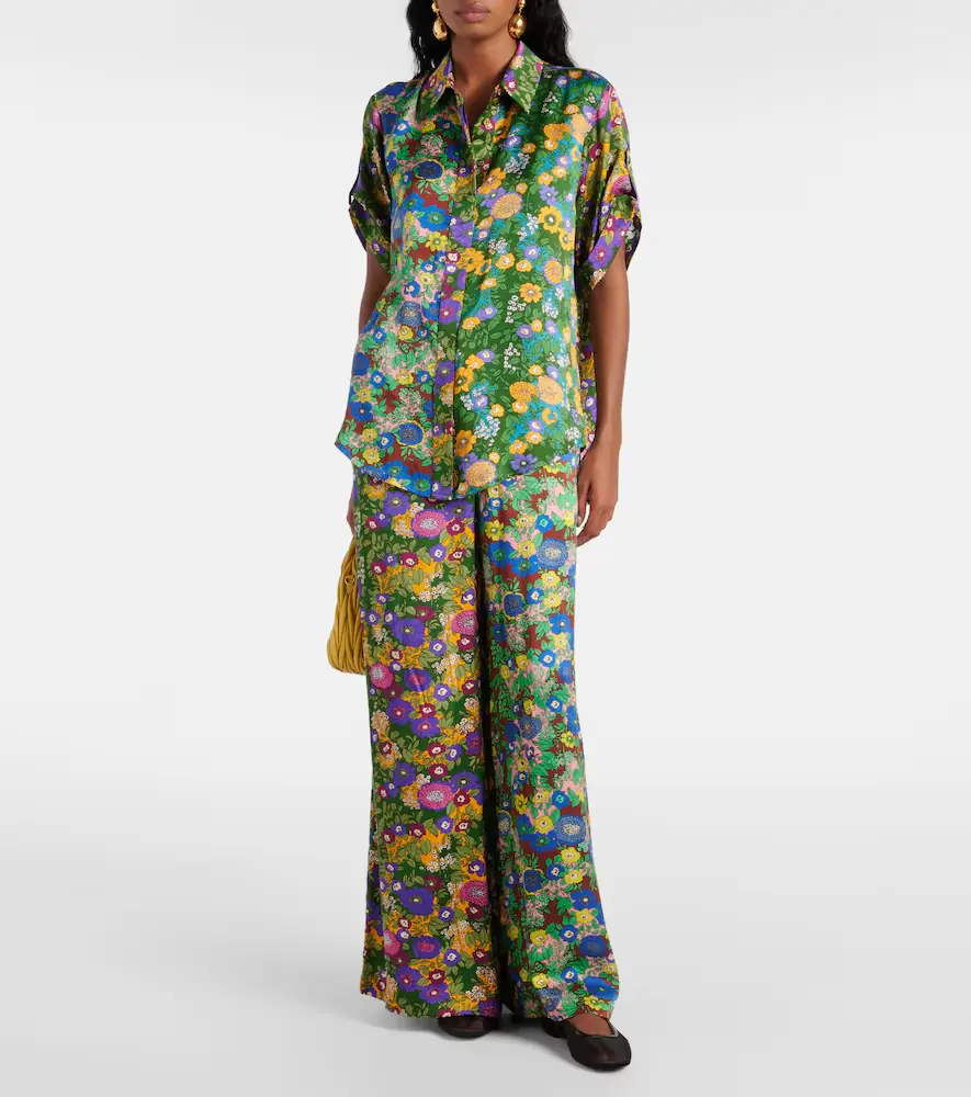 ALÉMAIS Alémais Printed silk satin shirt | Thumbnail 5 ALÉMAIS Alémais Printed silk satin shirt | Thumbnail 5