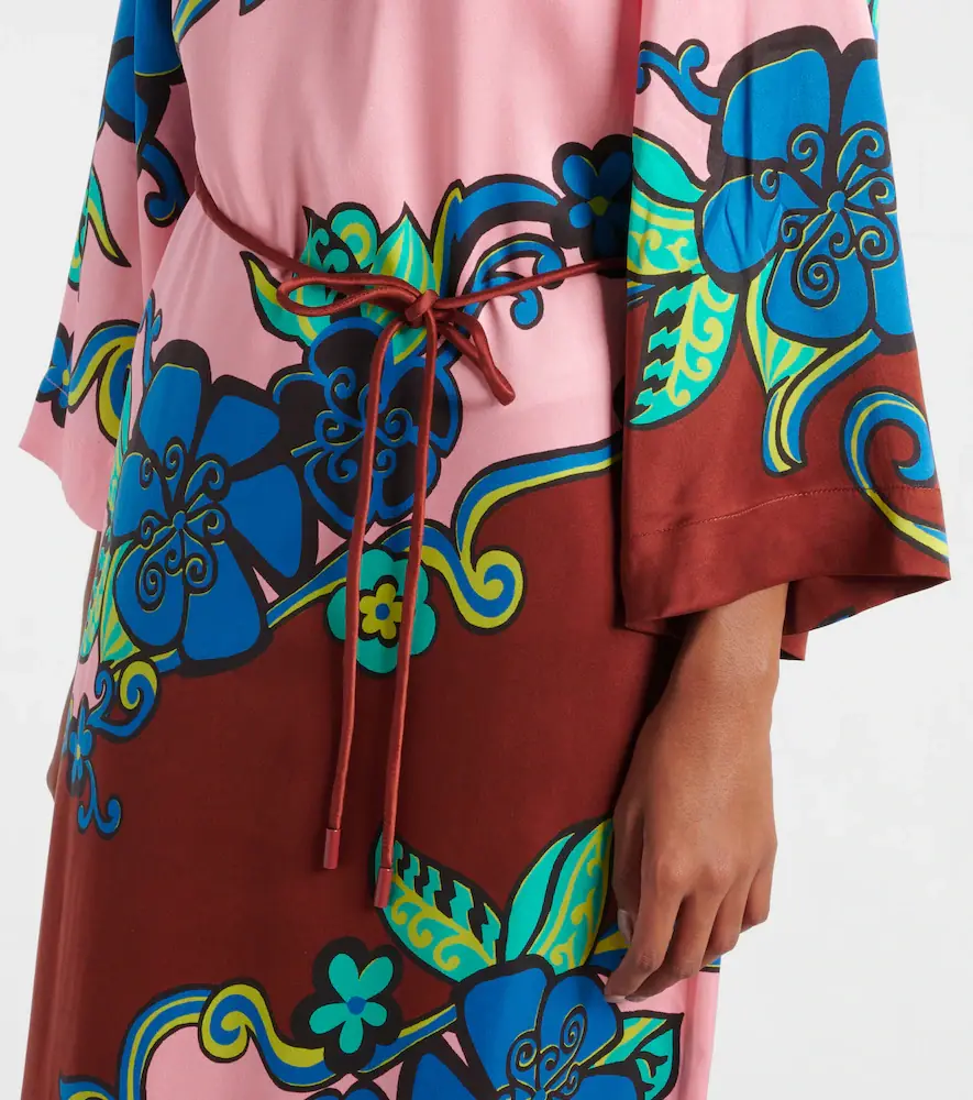 ALÉMAIS Alémais Printed silk satin maxi dress | Thumbnail 4