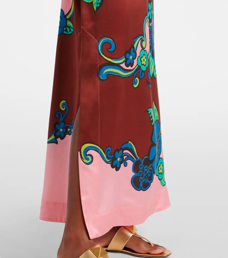 ALÉMAIS Alémais Printed silk satin maxi dress | Thumbnail 5