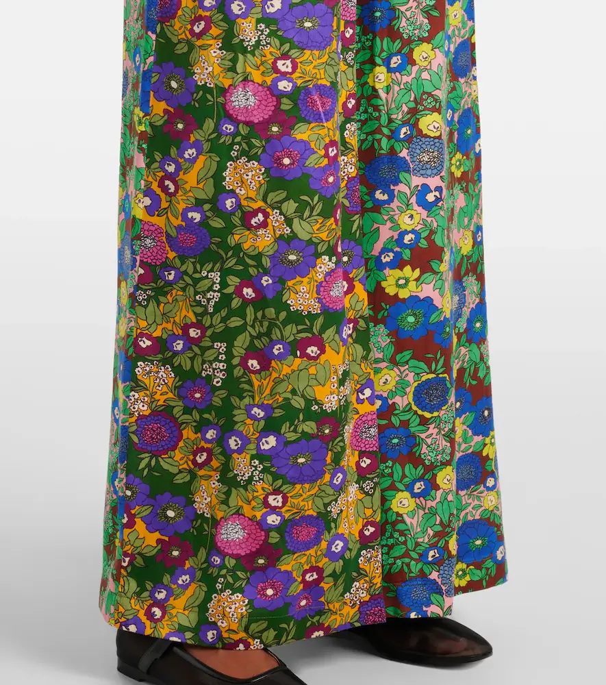 ALÉMAIS Alémais Printed silk satin wide-leg pants | Thumbnail 5