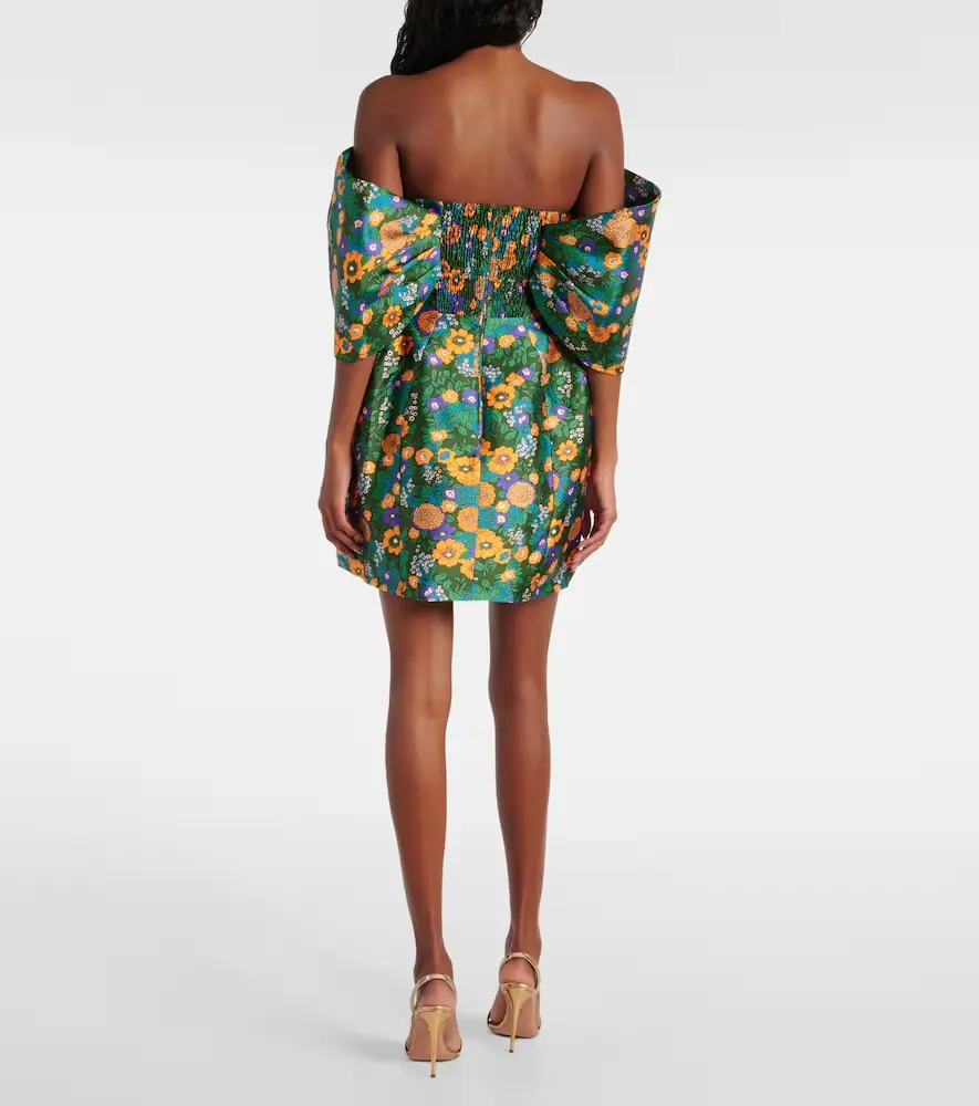 ALÉMAIS Alémais Printed off-shoulder corset dress | Thumbnail 4