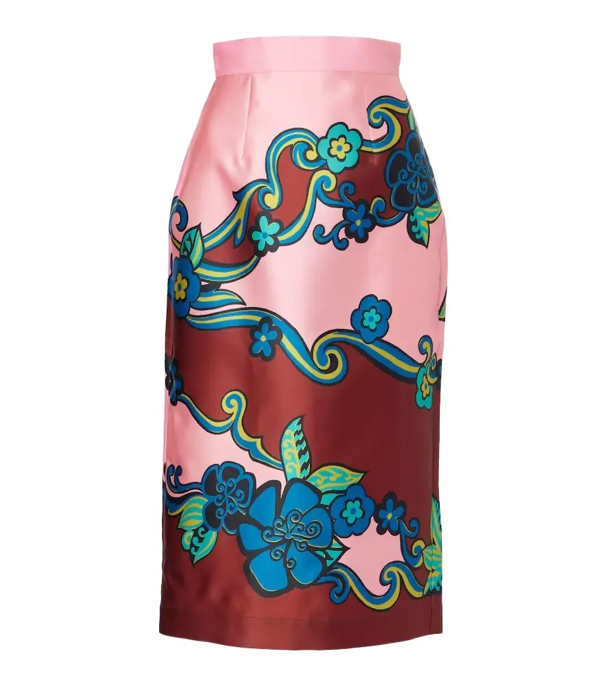 Alemais Alémais Floral high-rise midi skirt | Image 1 Alemais Alémais Floral high-rise midi skirt | Image 1