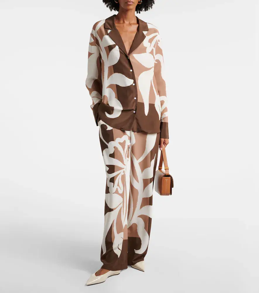 SIR. Portia printed silk satin wide-leg pants | Thumbnail 2 SIR. Portia printed silk satin wide-leg pants | Thumbnail 2