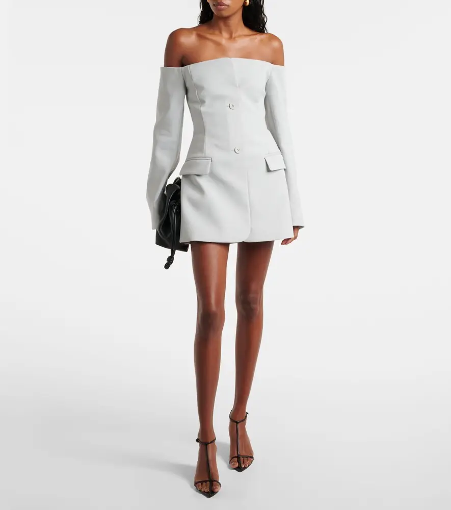 SIR. Sandrine off-shoulder minidress | Thumbnail 2