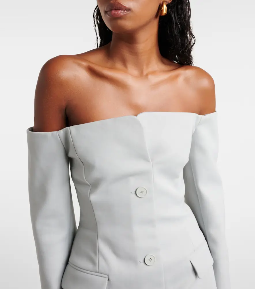 SIR. Sandrine off-shoulder minidress | Thumbnail 5