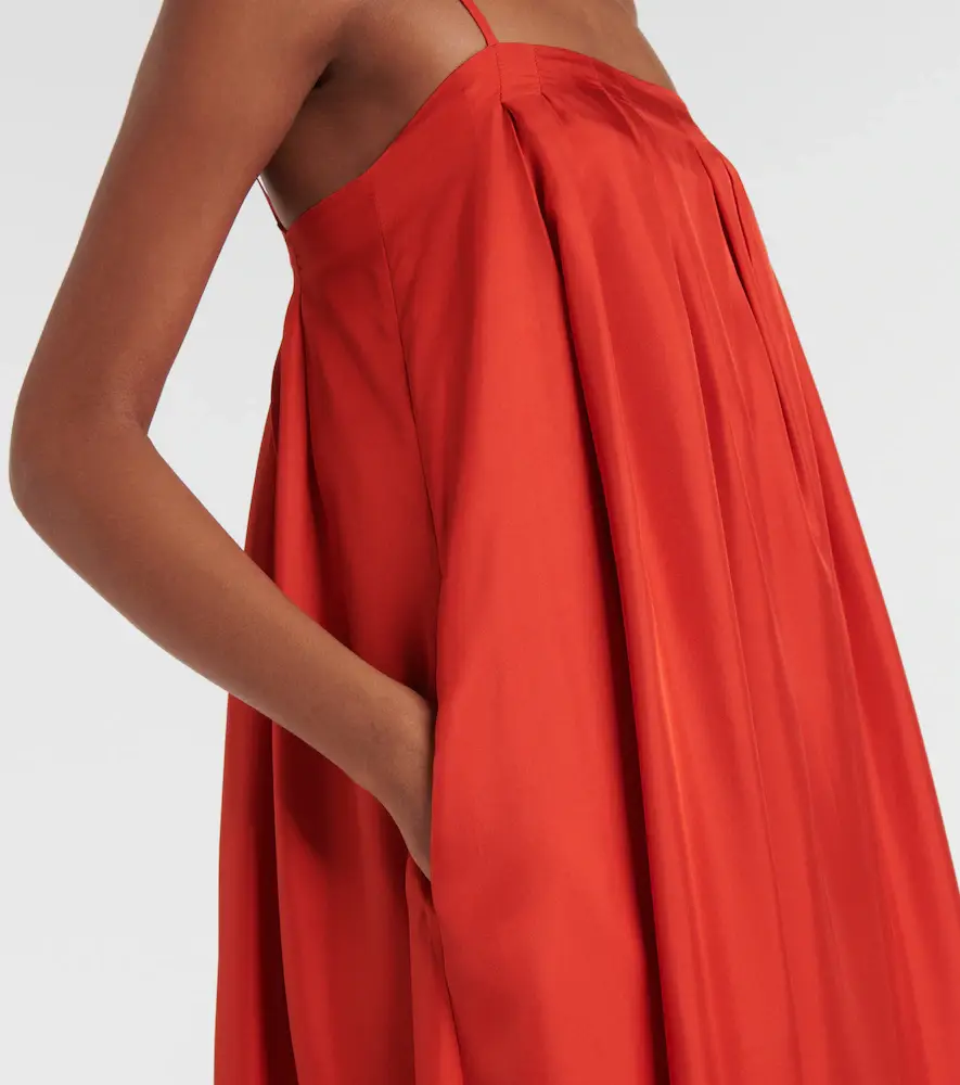 ASCENO Heather silk twill maxi dress | Thumbnail 4