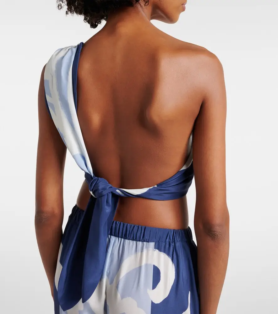 SIR. Portia floral silk crop top | Thumbnail 4 SIR. Portia floral silk crop top | Thumbnail 4