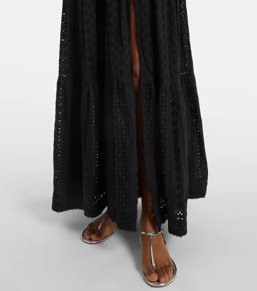 Poupette St Barth Cara tiered cotton maxi dress | Thumbnail 4