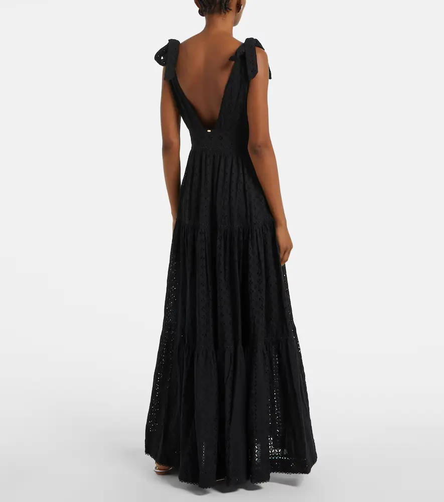 Poupette St Barth Cara tiered cotton maxi dress | Thumbnail 6