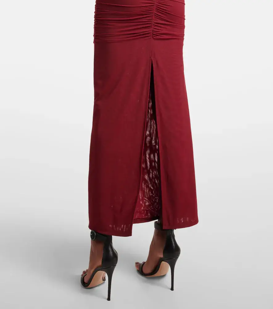 SIR. Toni ruched mesh maxi dress | Thumbnail 2