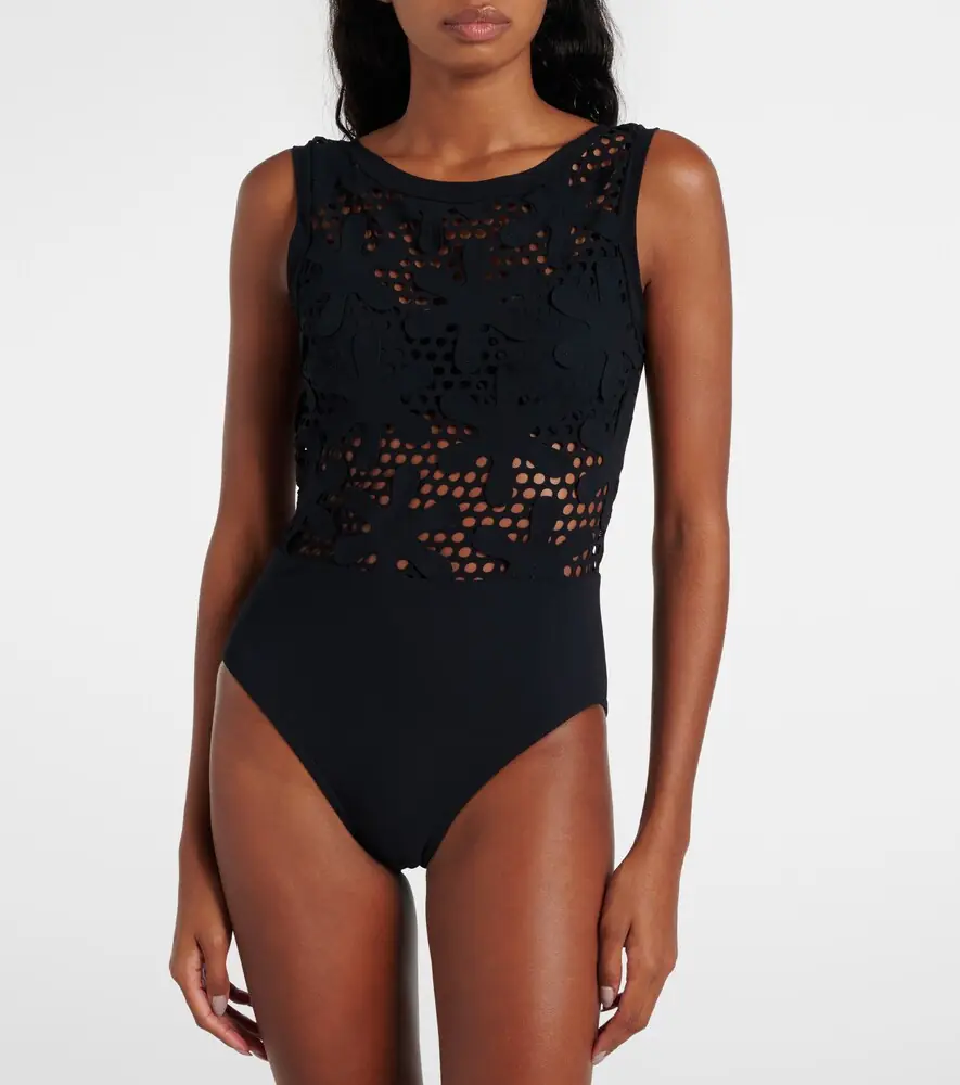Karla Colletto Aster embroidered swimsuit | Thumbnail 3