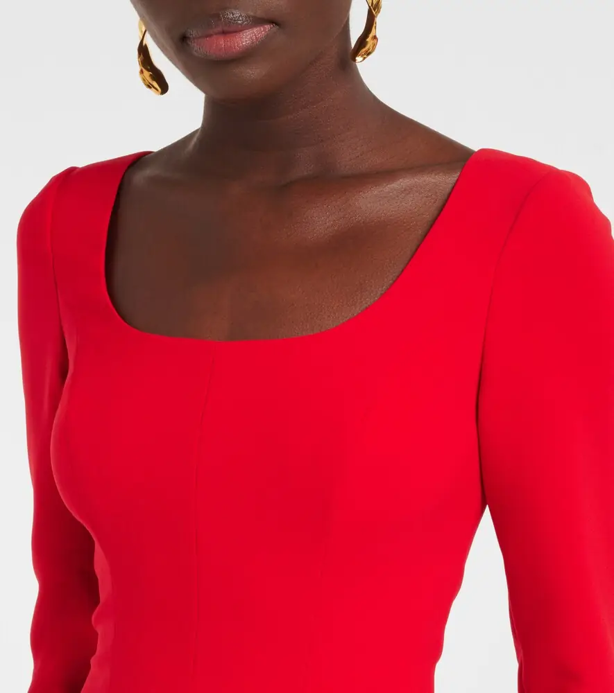 Carolina Herrera Crêpe midi dress | Thumbnail 5 Carolina Herrera Crêpe midi dress | Thumbnail 5