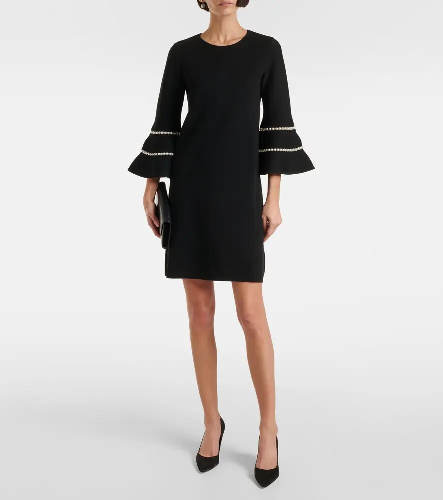 Carolina Herrera Embellished wool-blend minidress | Thumbnail 2 Carolina Herrera Embellished wool-blend minidress | Thumbnail 2