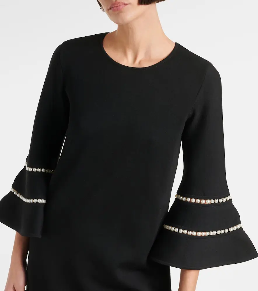 Carolina Herrera Embellished wool-blend minidress | Thumbnail 3 Carolina Herrera Embellished wool-blend minidress | Thumbnail 3