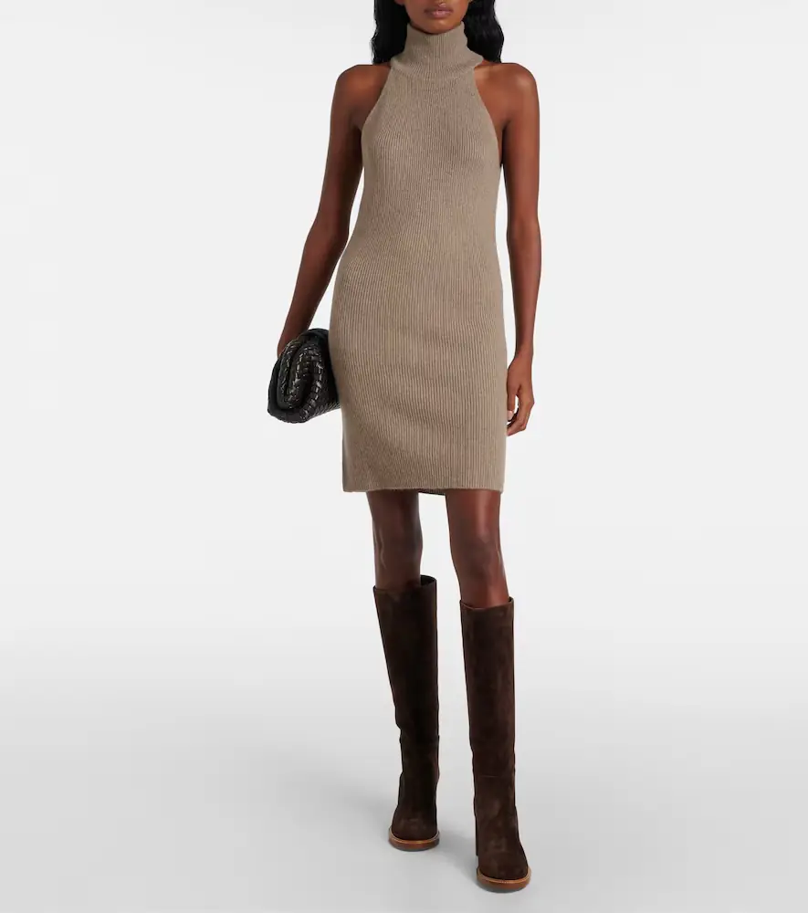Lisa Yang Carmen ribbed-knit cashmere minidress | Thumbnail 4