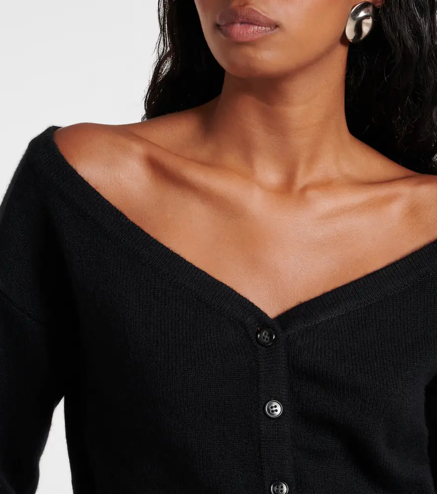 Lisa Yang Beata off-shoulder cashmere cardigan | Thumbnail 4