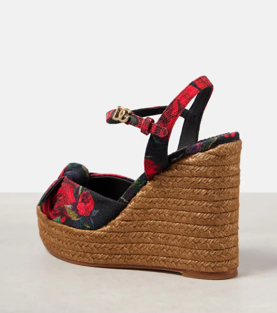 Dolce & Gabbana Floral canvas espadrille wedges | Thumbnail 4 Dolce & Gabbana Floral canvas espadrille wedges | Thumbnail 4
