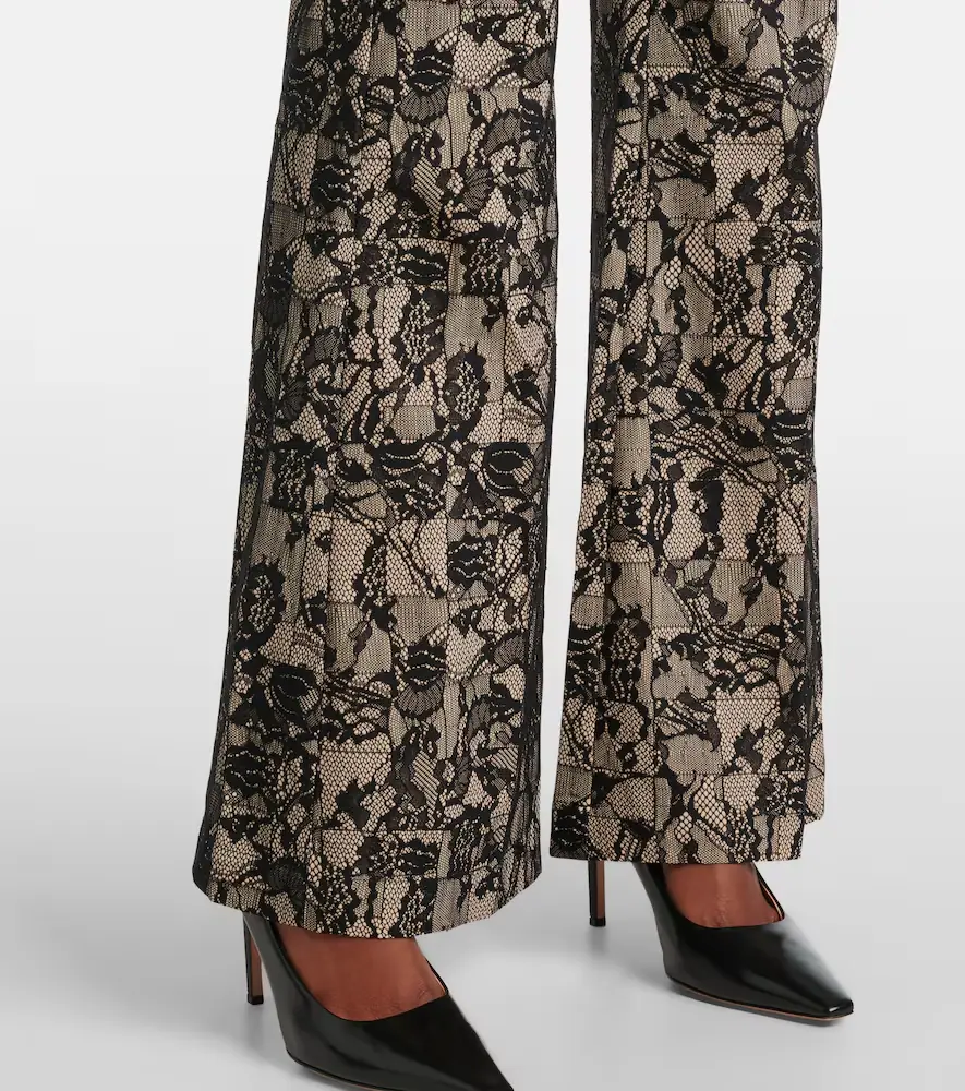 Joseph Tokyo patchwork lace flared pants | Thumbnail 3 Joseph Tokyo patchwork lace flared pants | Thumbnail 3