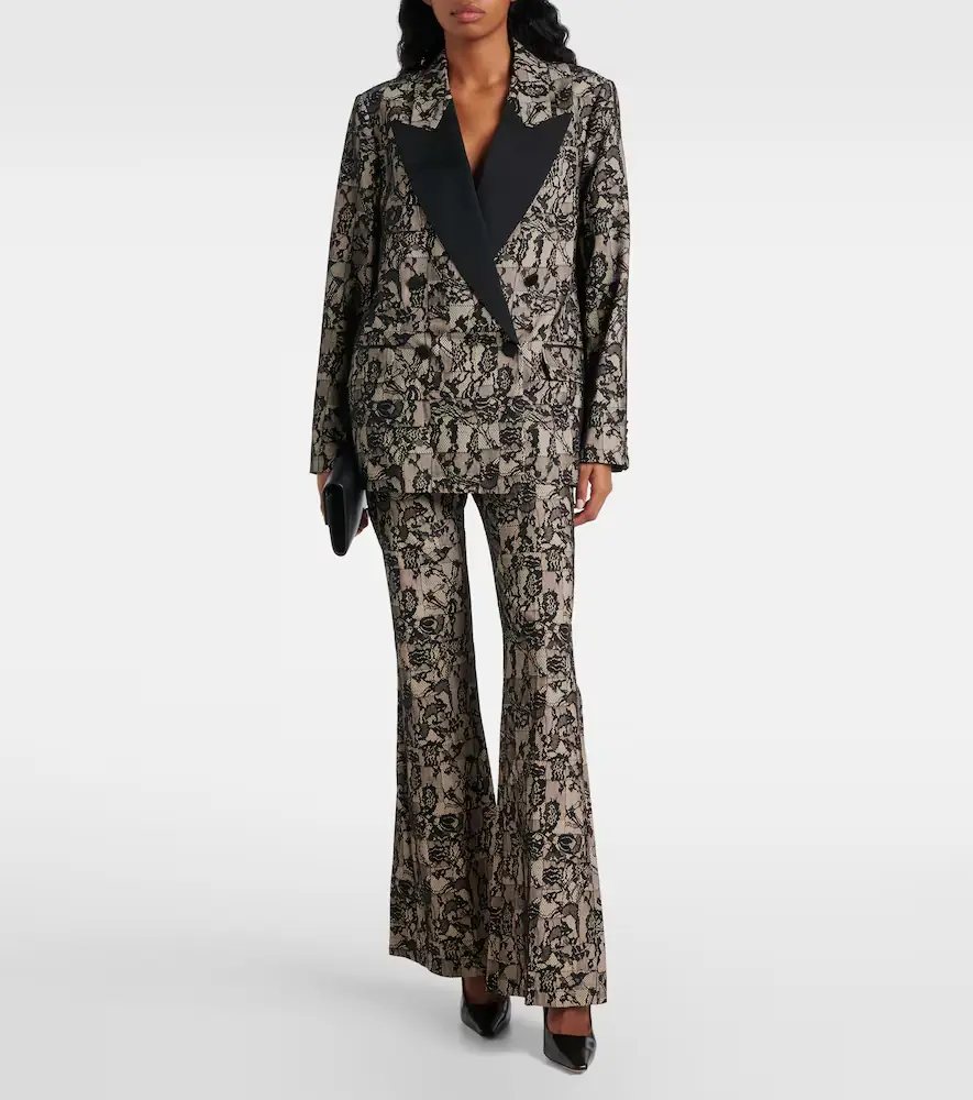 Joseph Tokyo patchwork lace flared pants | Thumbnail 4 Joseph Tokyo patchwork lace flared pants | Thumbnail 4