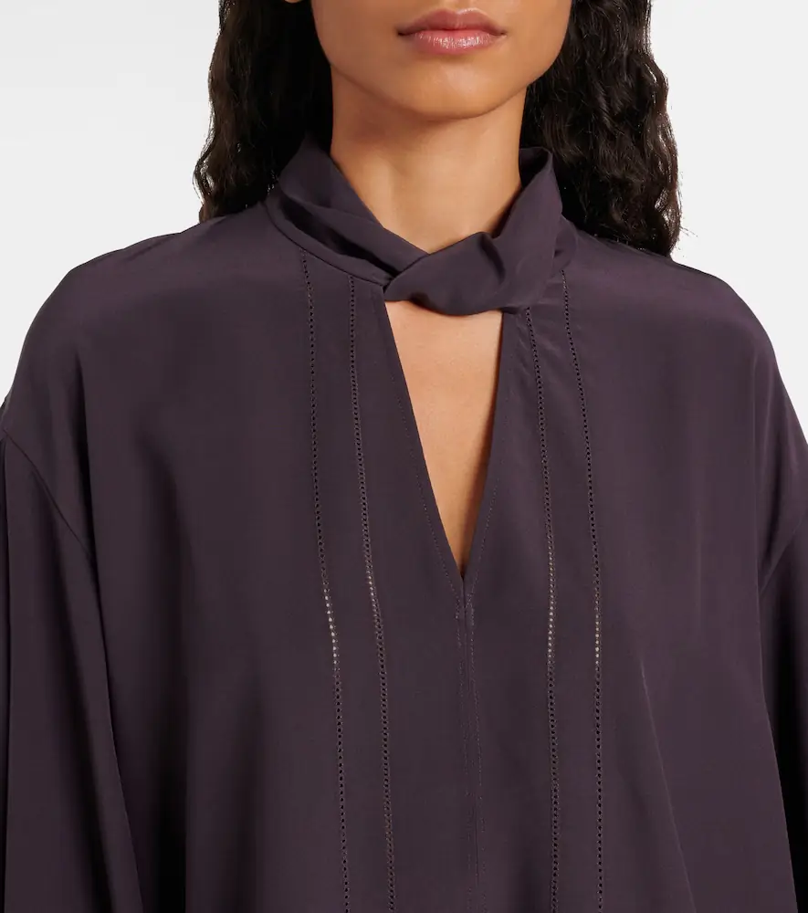 Joseph Rivoli silk crêpe de chine blouse | Thumbnail 2 Joseph Rivoli silk crêpe de chine blouse | Thumbnail 2