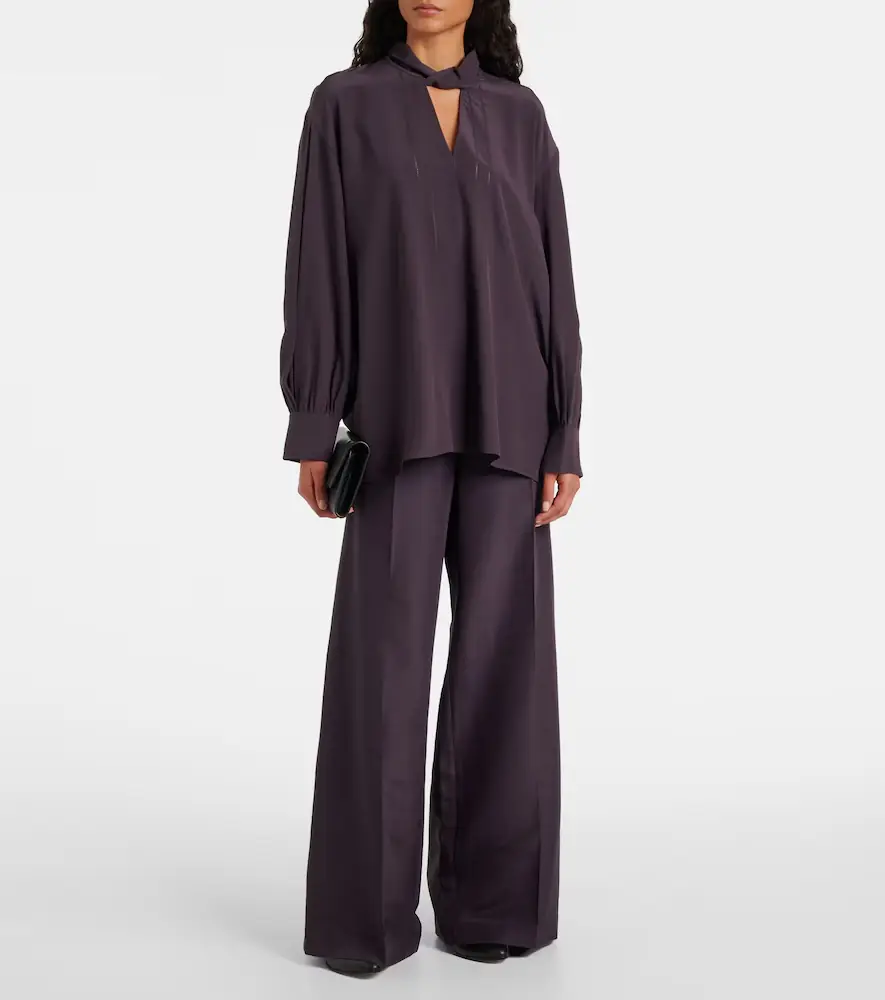 Joseph Rivoli silk crêpe de chine blouse | Thumbnail 3 Joseph Rivoli silk crêpe de chine blouse | Thumbnail 3