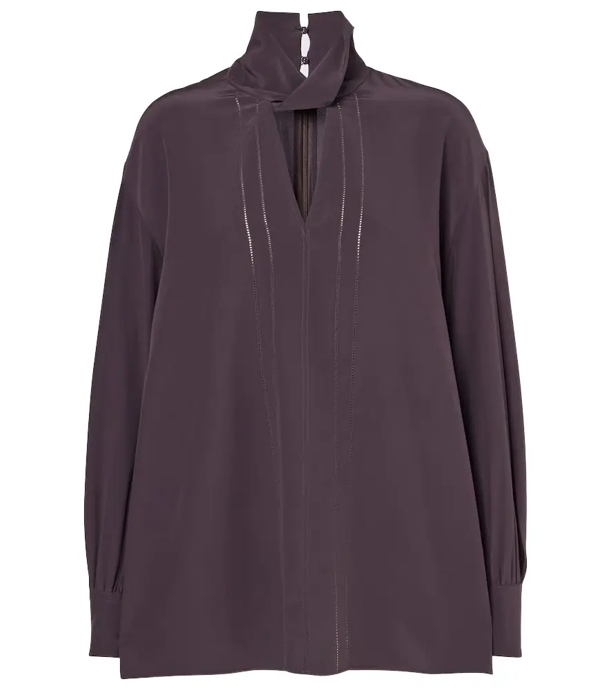 Joseph Rivoli silk crêpe de chine blouse | Image 1 Joseph Rivoli silk crêpe de chine blouse | Image 1