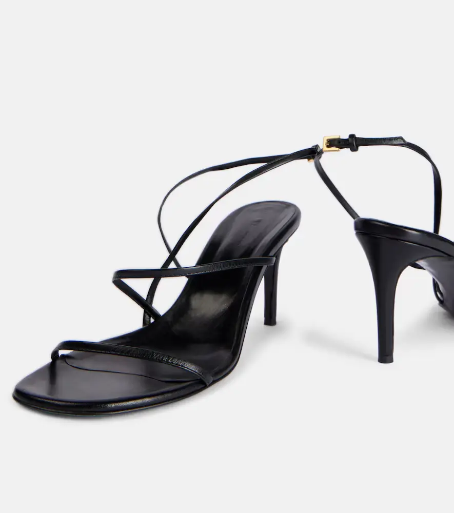 Khaite Loop 75 leather sandals | Thumbnail 3