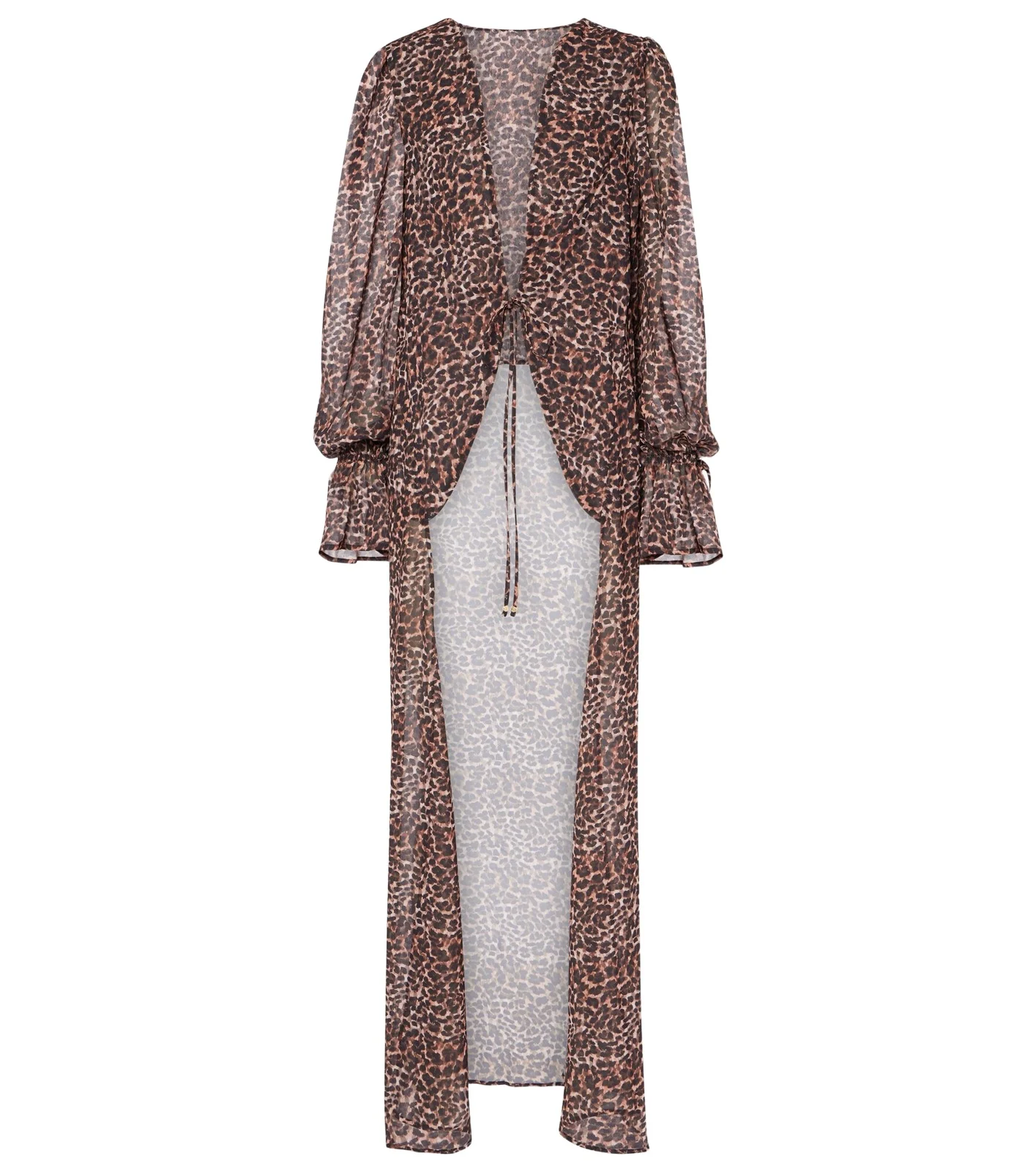 Bananhot Leopard-print beach cover-up