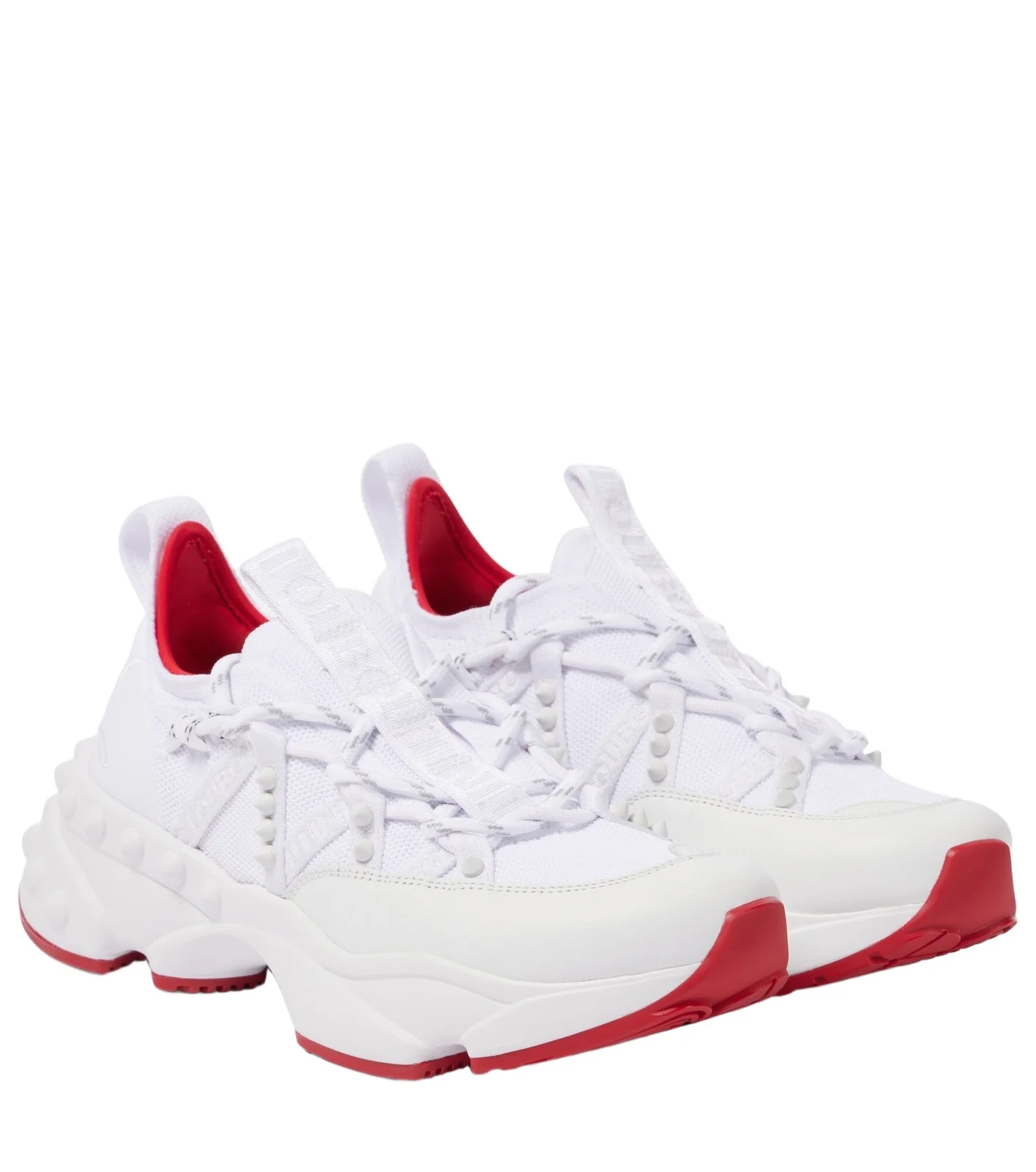 Christian Louboutin Trailnrun leather-trimmed sneakers