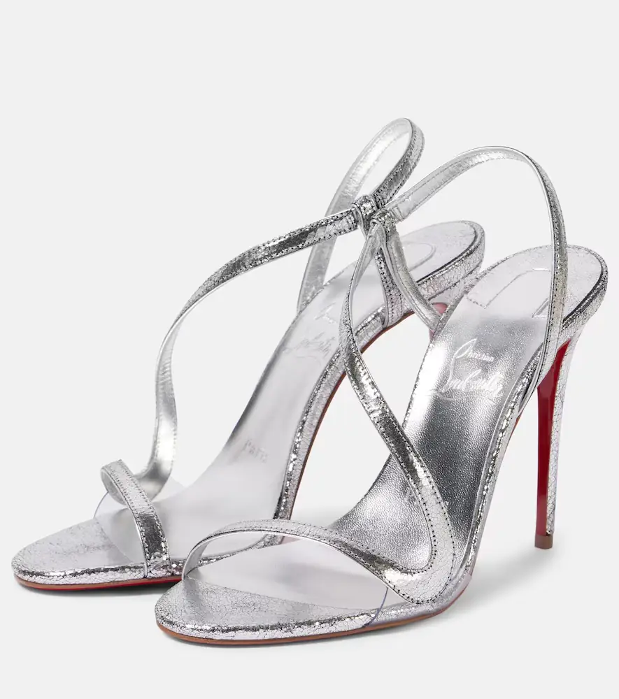 Christian Louboutin Rosalie 100 mirrored leather sandals | Thumbnail 3 Christian Louboutin Rosalie 100 mirrored leather sandals | Thumbnail 3