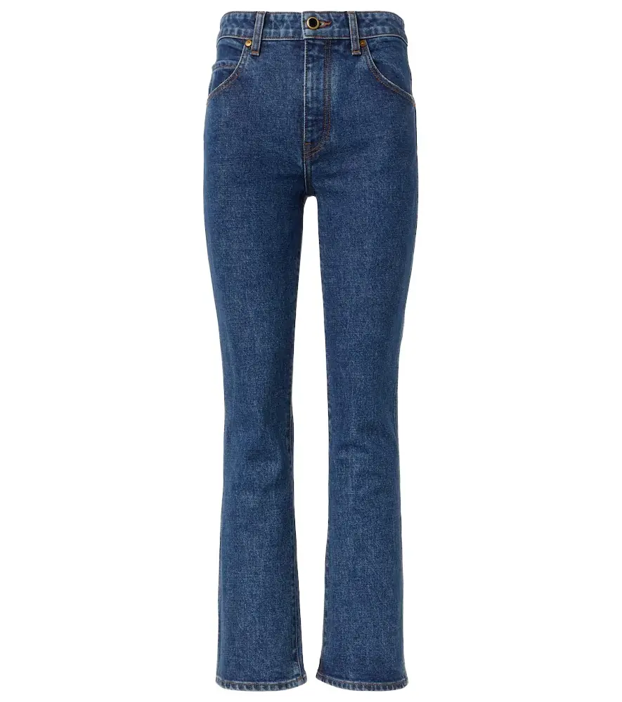 Khaite Vivian cropped bootcut jeans | Image 1 Khaite Vivian cropped bootcut jeans | Image 1