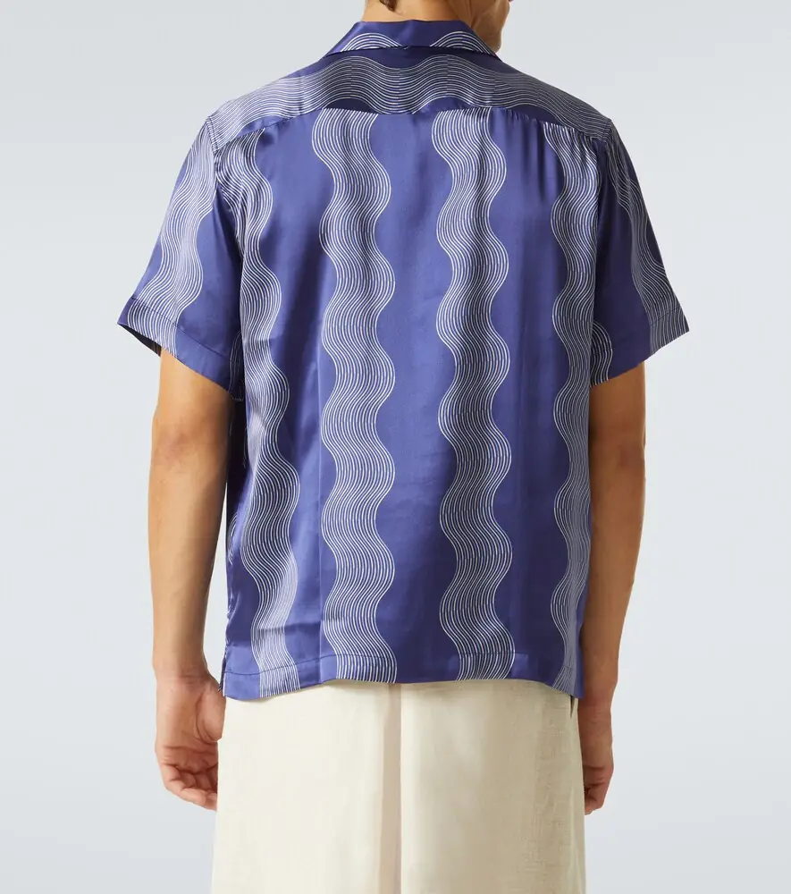 Frescobol Carioca Roberto printed silk bowling shirt | Thumbnail 5 Frescobol Carioca Roberto printed silk bowling shirt | Thumbnail 5