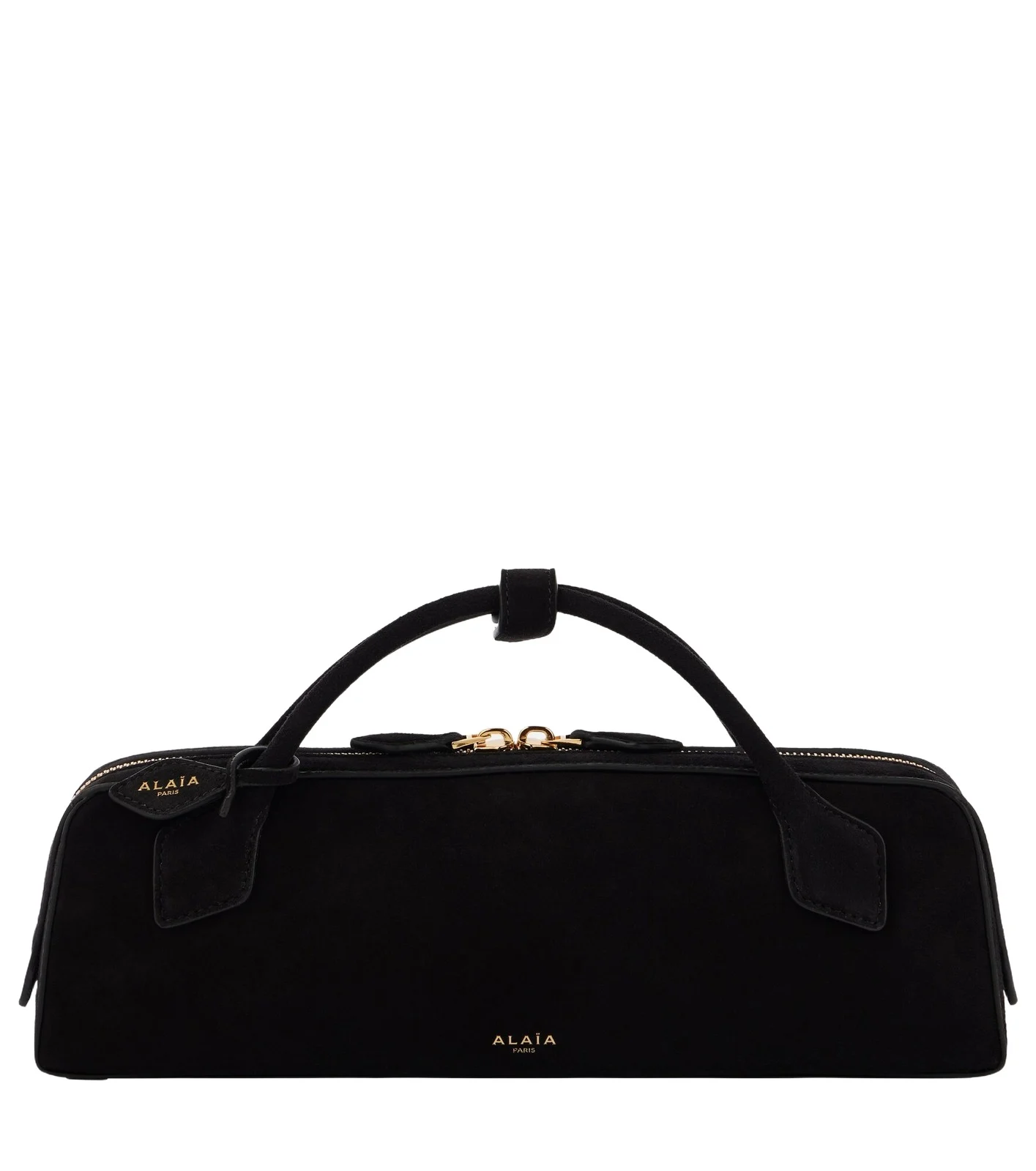 ALAÏA Le Teckel suede clutch