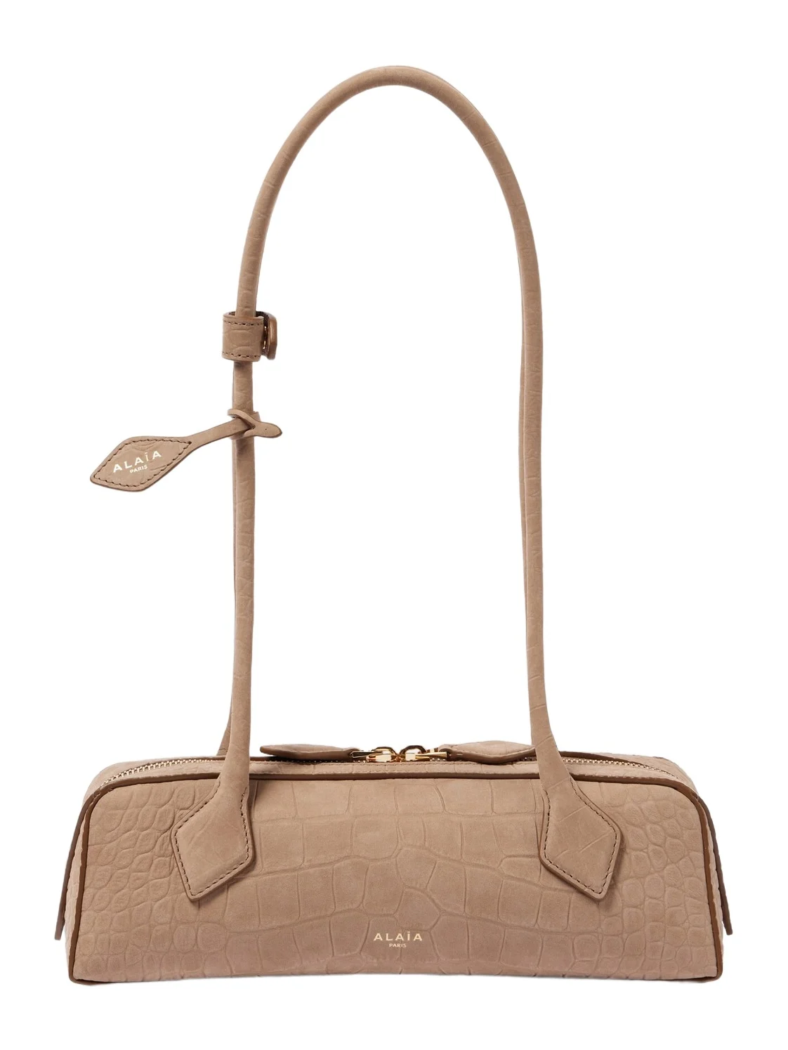 Le Teckel Small croc-effect shoulder bag Le Teckel Small croc-effect shoulder bag