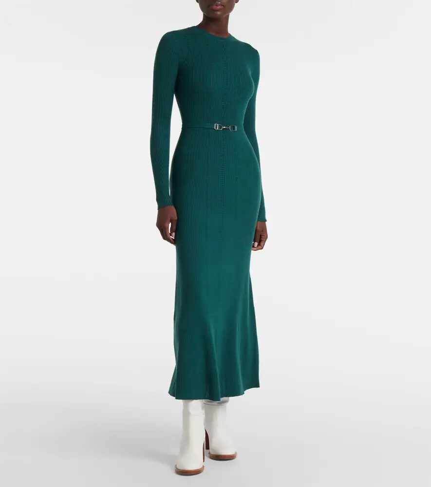 Gabriela Hearst Imagene wool midi dress | Thumbnail 3