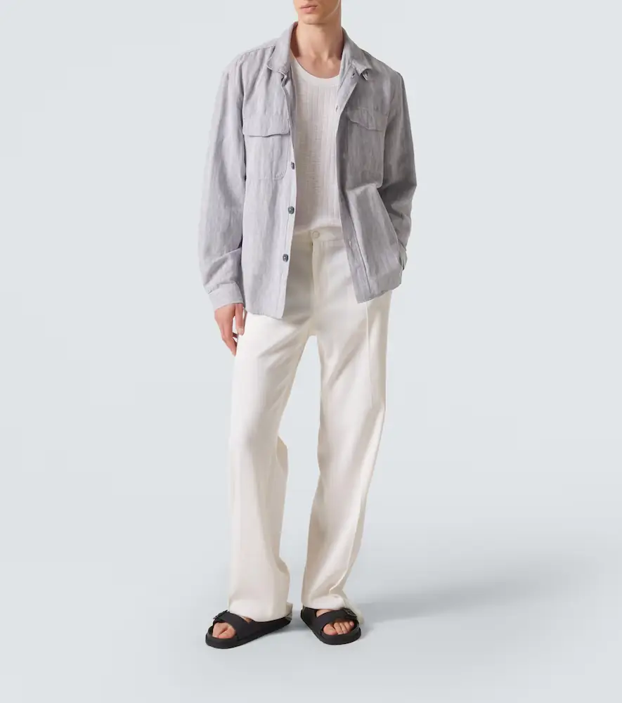 Frescobol Carioca Nuno cotton and linen overshirt | Thumbnail 4 Frescobol Carioca Nuno cotton and linen overshirt | Thumbnail 4