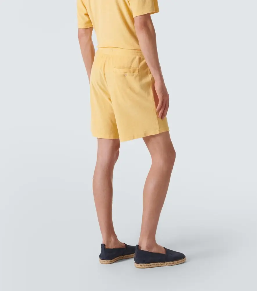 Frescobol Carioca Faustino cotton and linen-blend terry shorts | Thumbnail 2