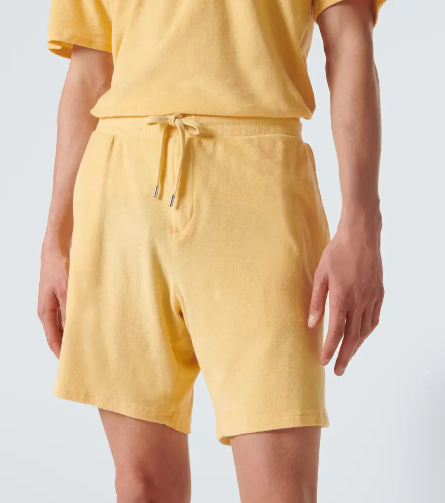 Frescobol Carioca Faustino cotton and linen-blend terry shorts | Thumbnail 4