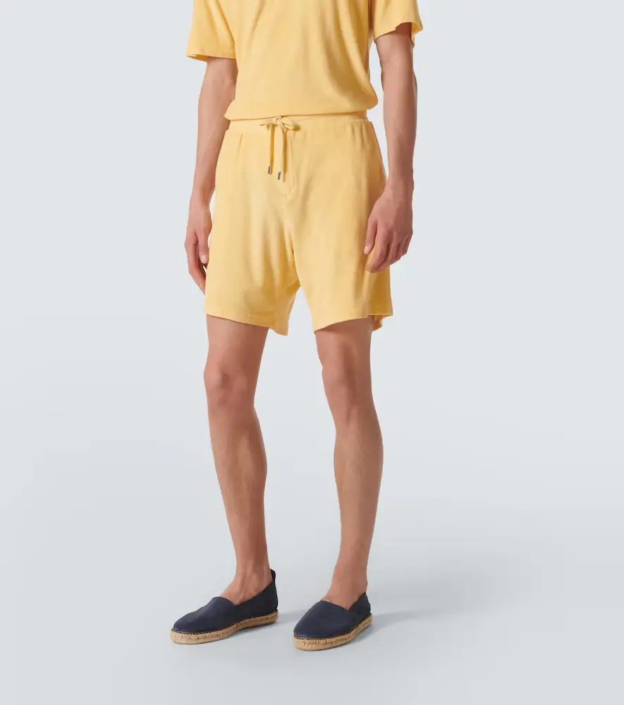 Frescobol Carioca Faustino cotton and linen-blend terry shorts | Thumbnail 5