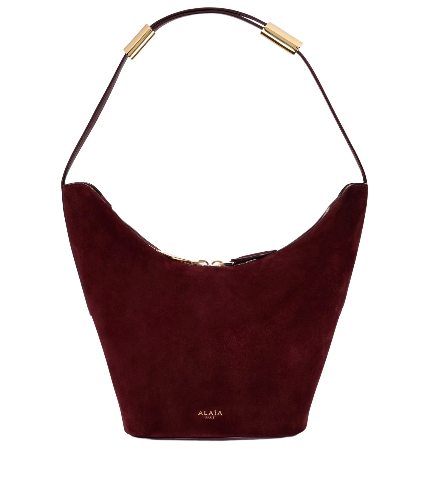 Shape Small suede and leather bucket bag Shape Small suede and leather bucket bag