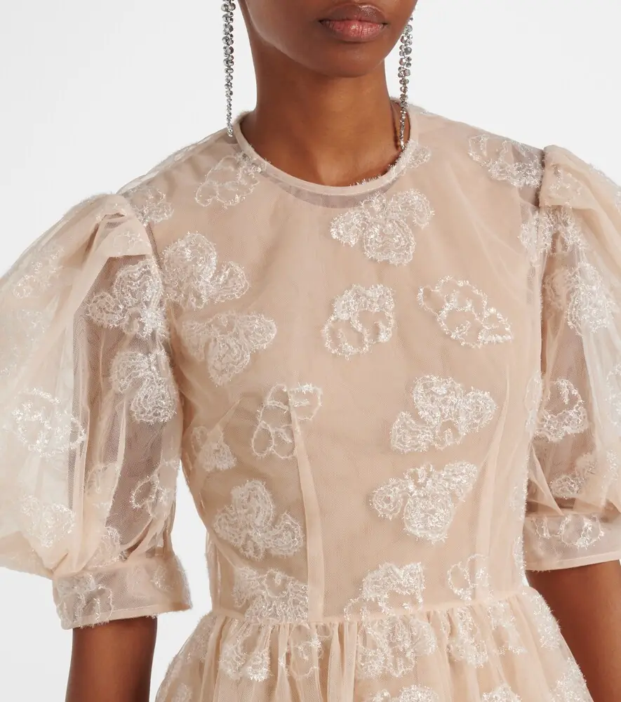 Simone Rocha Embroidered midi dress | Thumbnail 2 Simone Rocha Embroidered midi dress | Thumbnail 2