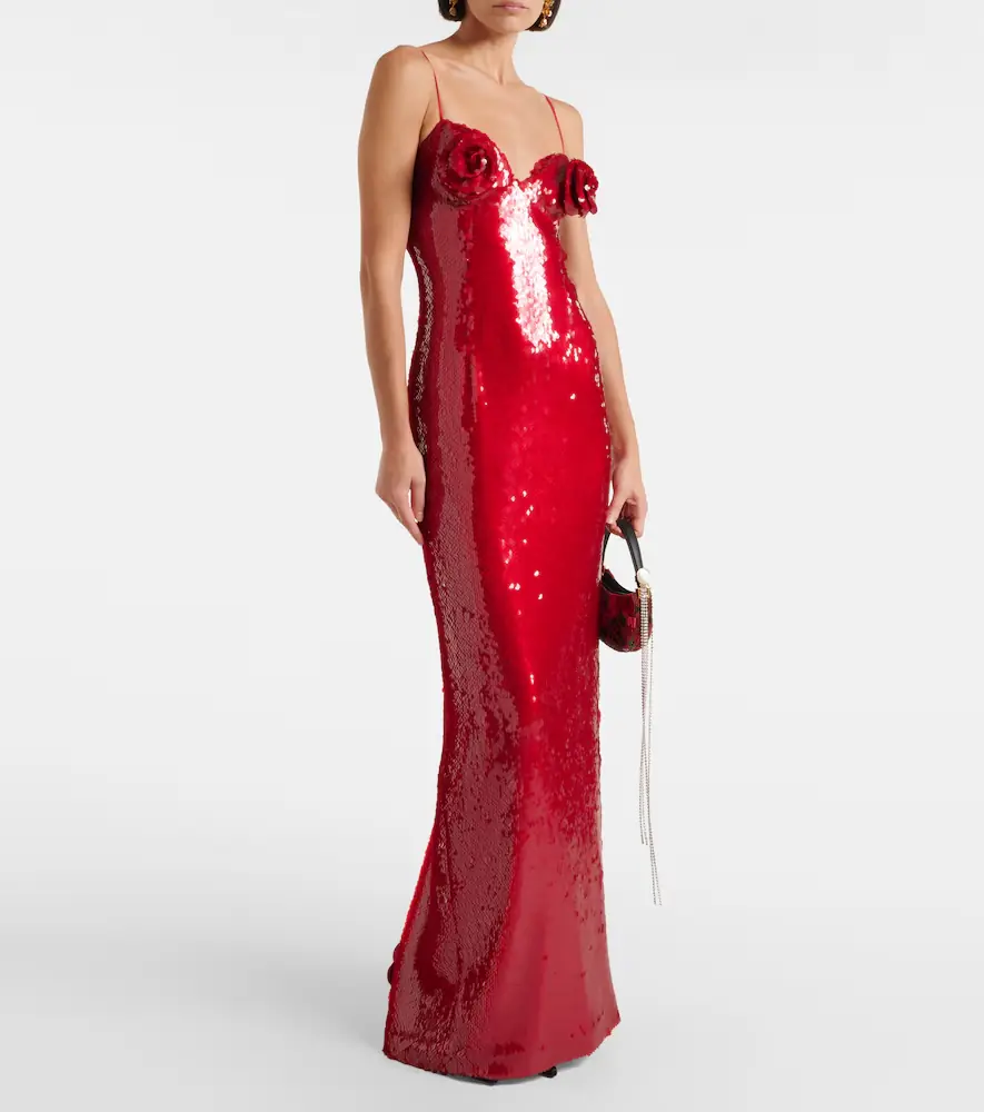 Magda Butrym Floral-appliqué sequined gown | Thumbnail 5 Magda Butrym Floral-appliqué sequined gown | Thumbnail 5