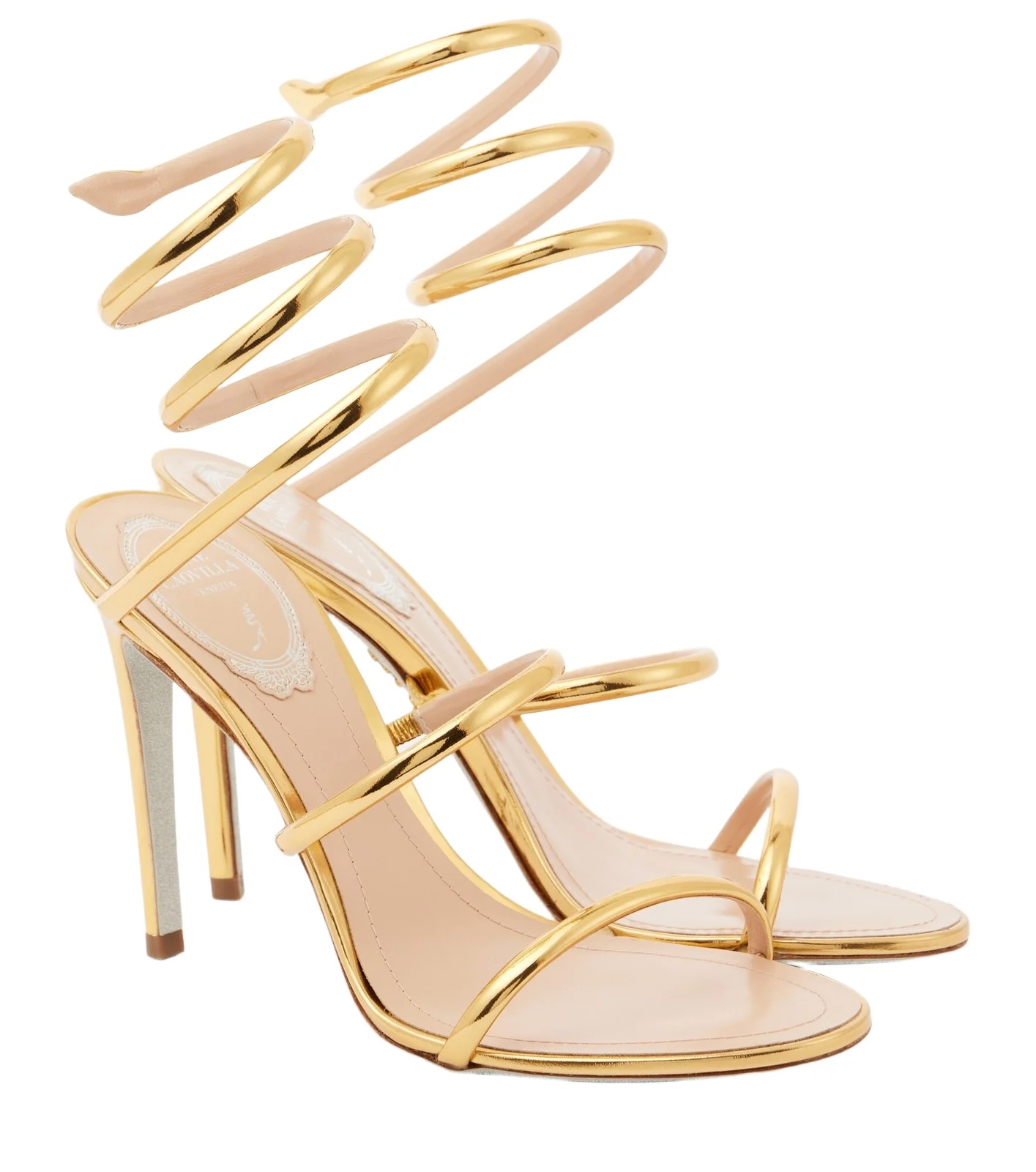 Cleo 105 mirrored leather sandals Cleo 105 mirrored leather sandals