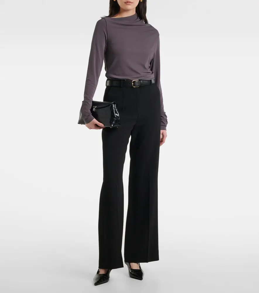 TOTEME Draped jersey top | Thumbnail 2 TOTEME Draped jersey top | Thumbnail 2
