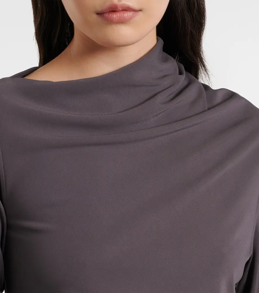 TOTEME Draped jersey top | Thumbnail 4 TOTEME Draped jersey top | Thumbnail 4