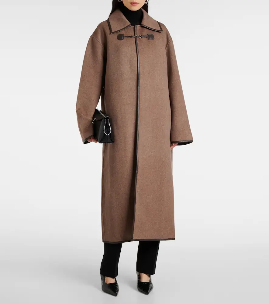TOTEME Double clasp wool coat | Thumbnail 3