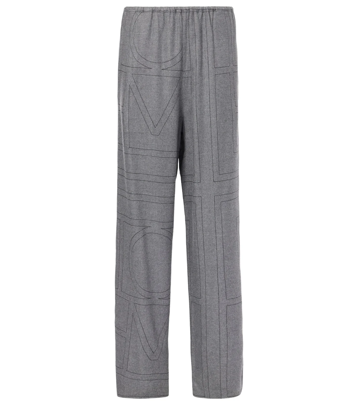 TOTEME Monogram flannel pajama pants