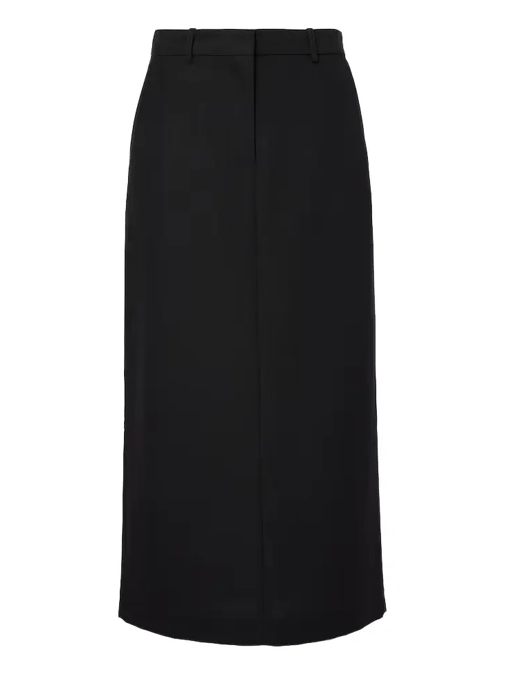 Low-rise maxi skirt