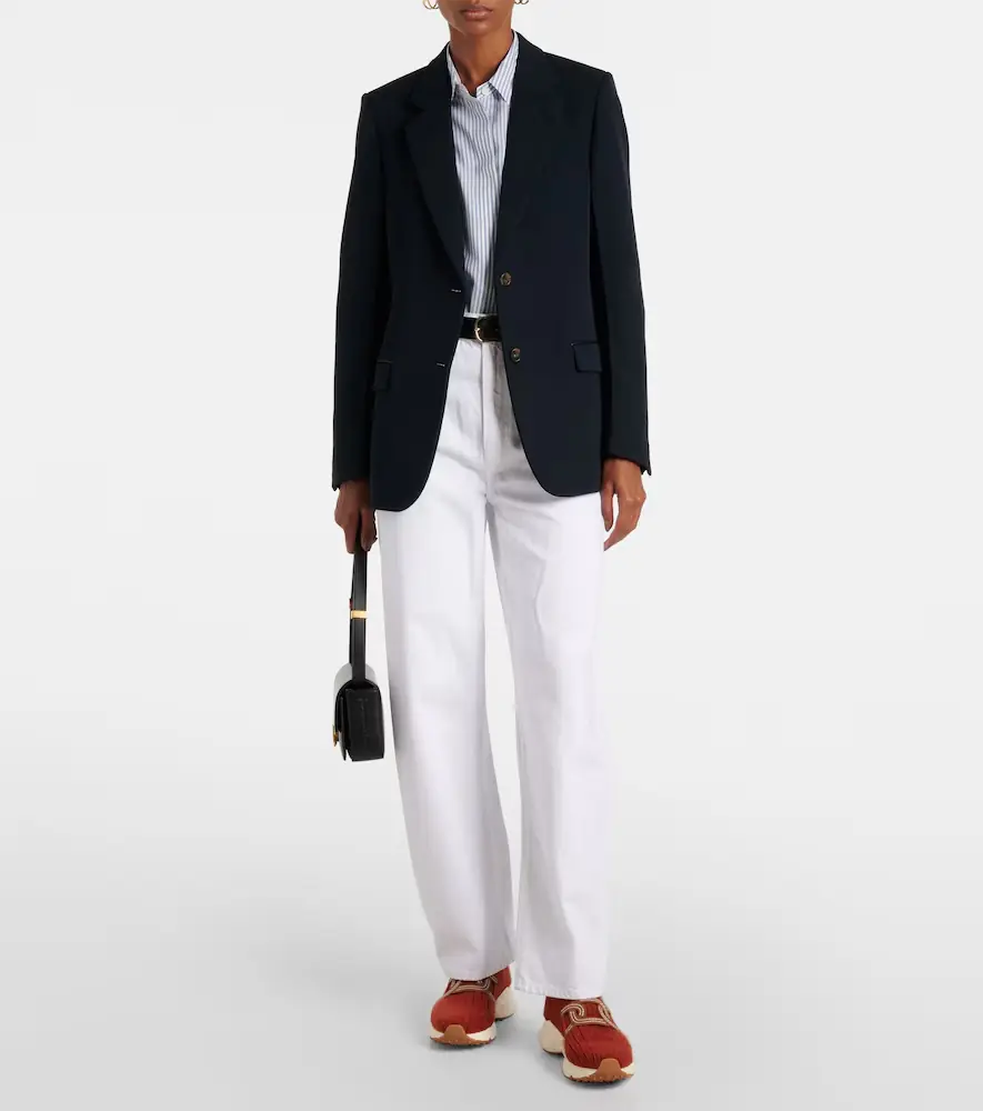 Tod's Kate leather-trimmed slip-on sneakers | Thumbnail 5